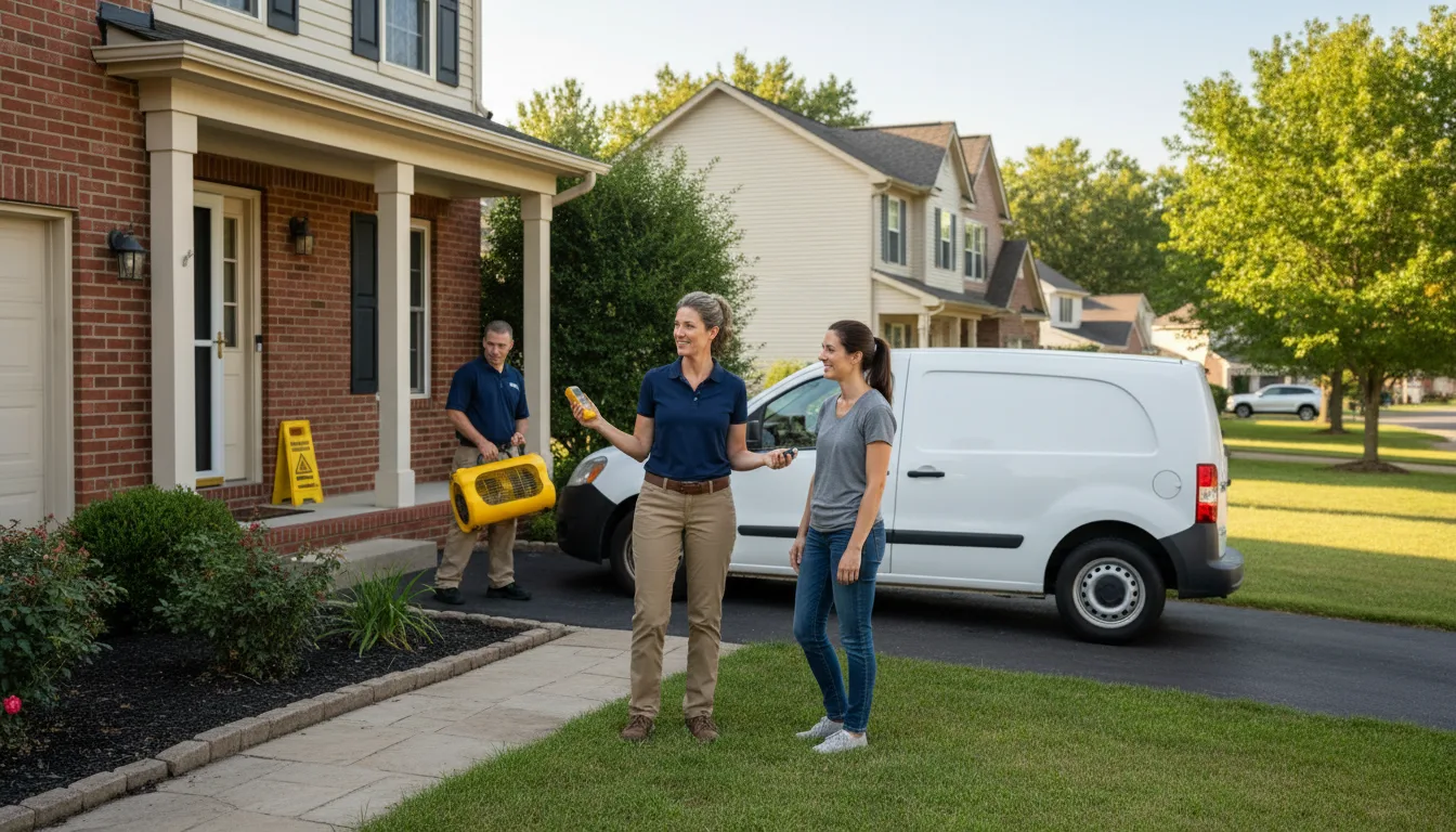 Residential water damage restoration in Media, PA